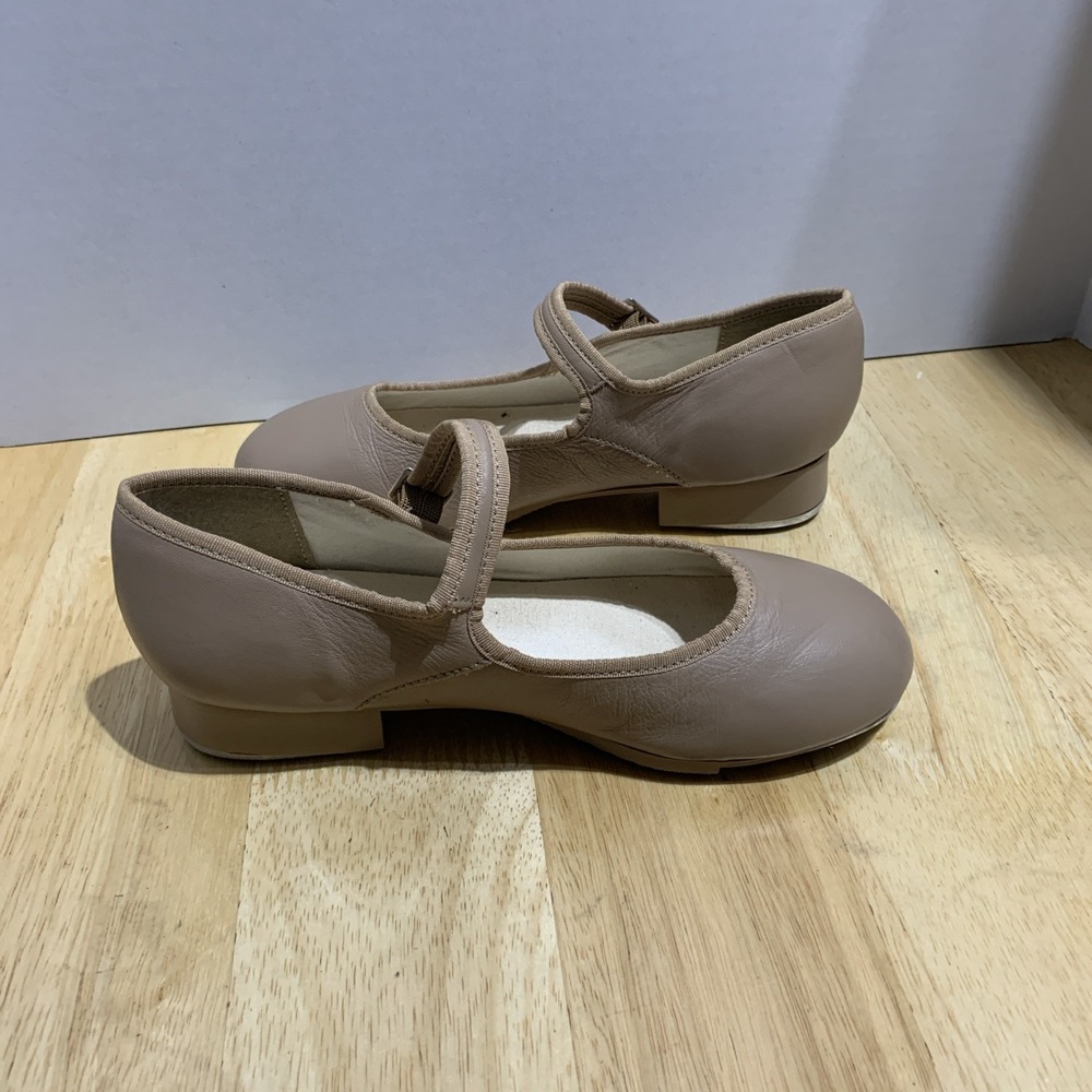 Capezio TeleTone Tap Shoe Buckle Dance 3800‎ Tan Size 6M